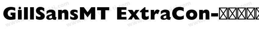 GillSansMT ExtraCon字体转换